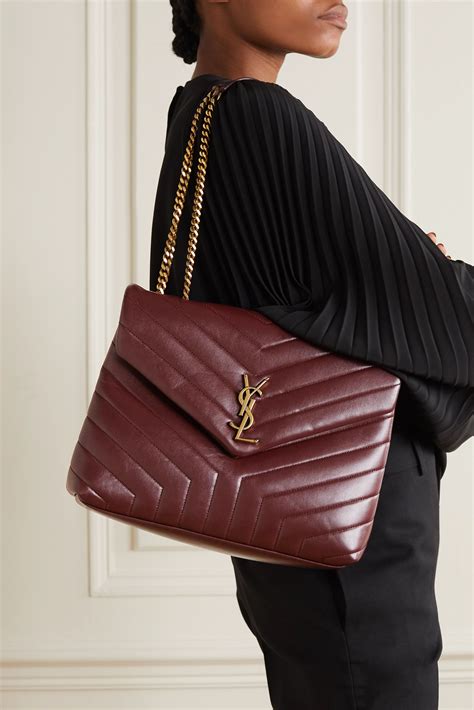 ysl burgundy loulou|yves saint laurent loulou bag.